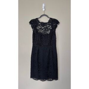 Shoshanna Corlears Olivia Black Lace Dress Size 8
